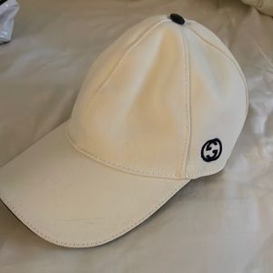 Gucci white logo cap